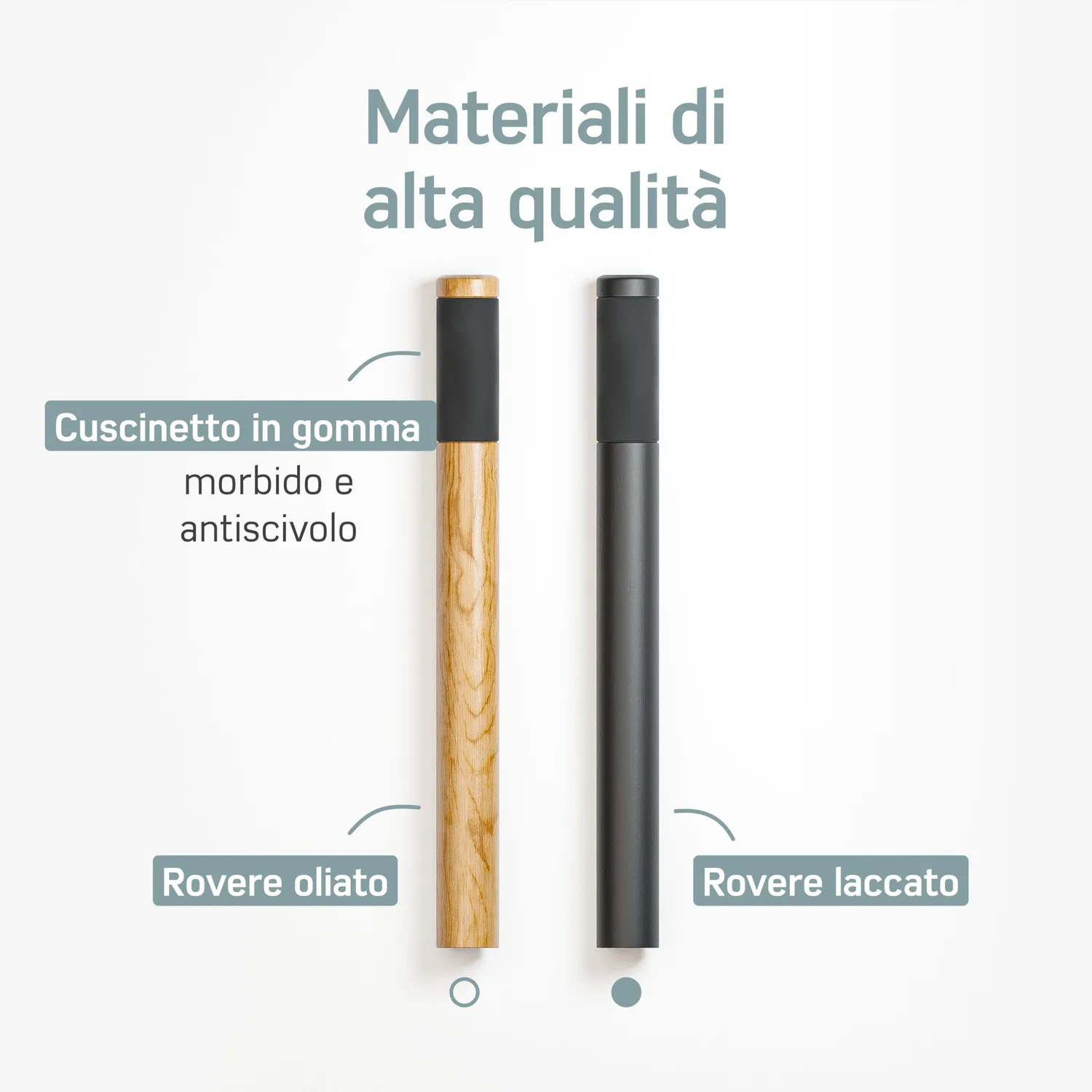 Borgen supporto bici parete legno nero 27 cm