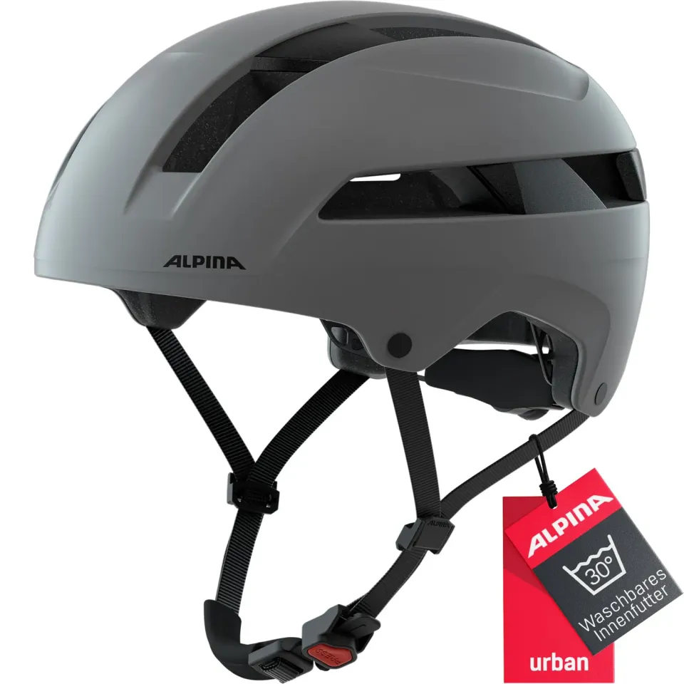 Alpina Soho casco bici Coffee Grey Matt urbano