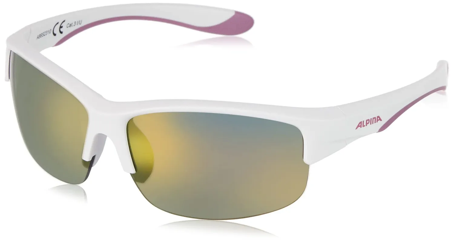 Alpina Flexxy Youth HR occhiali da sole white matt-purple specchiati