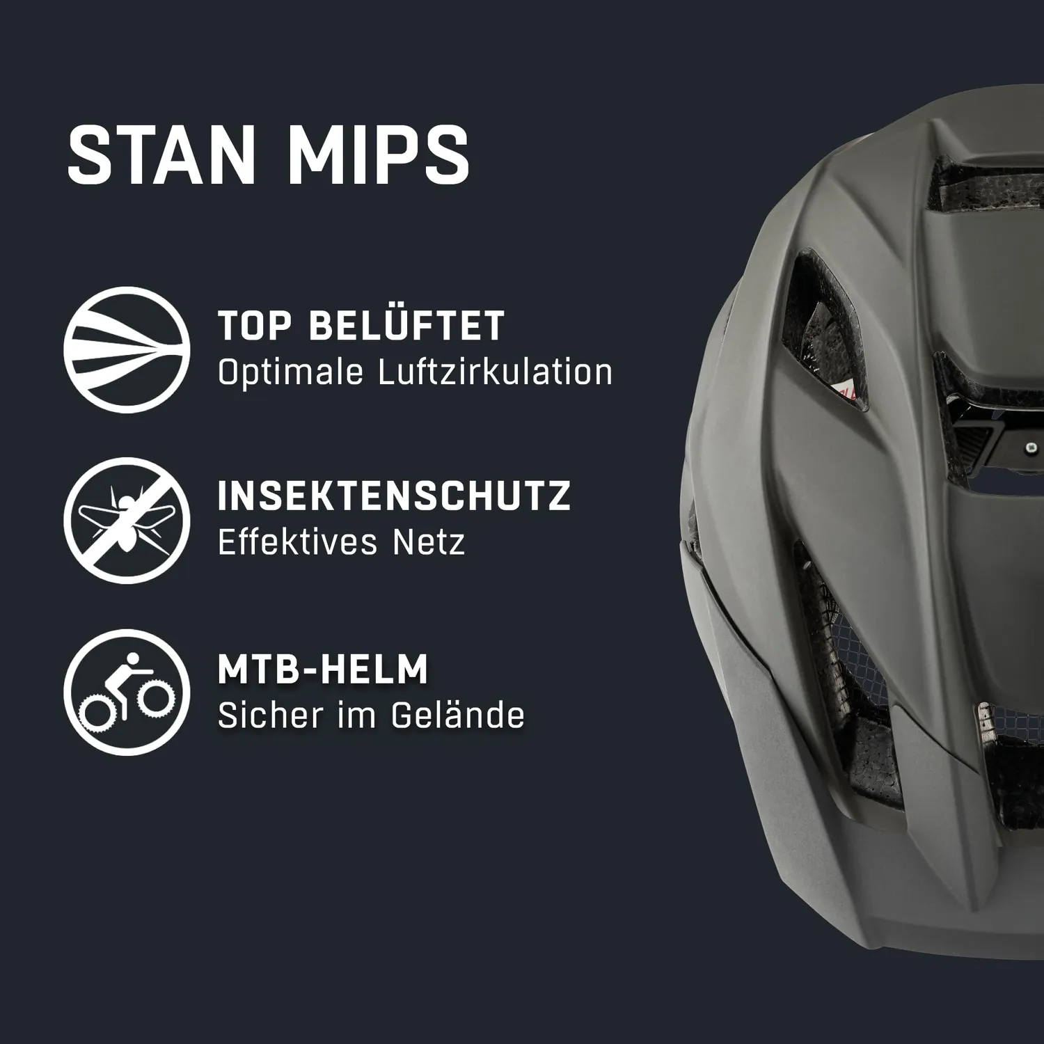 Alpina Stan MIPS casco bici 56-59 cm coffee-grey