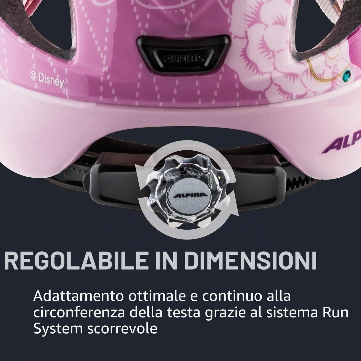 Alpina Ximo Disney casco bici bambino 47-51 cm Cars