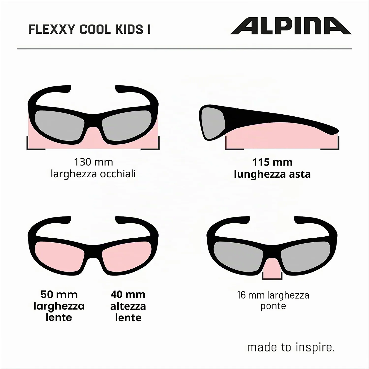 Alpina Flexxy occhiali bambino blue-lime