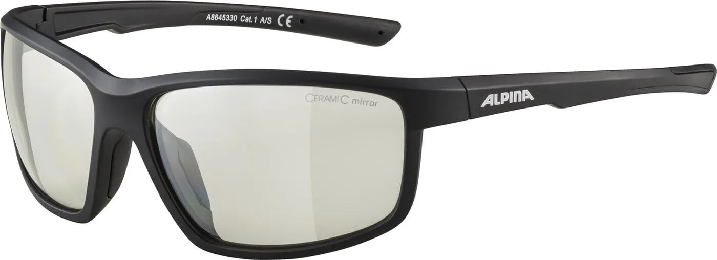 Alpina Defey occhiali sportivi tin matt-black specchiati