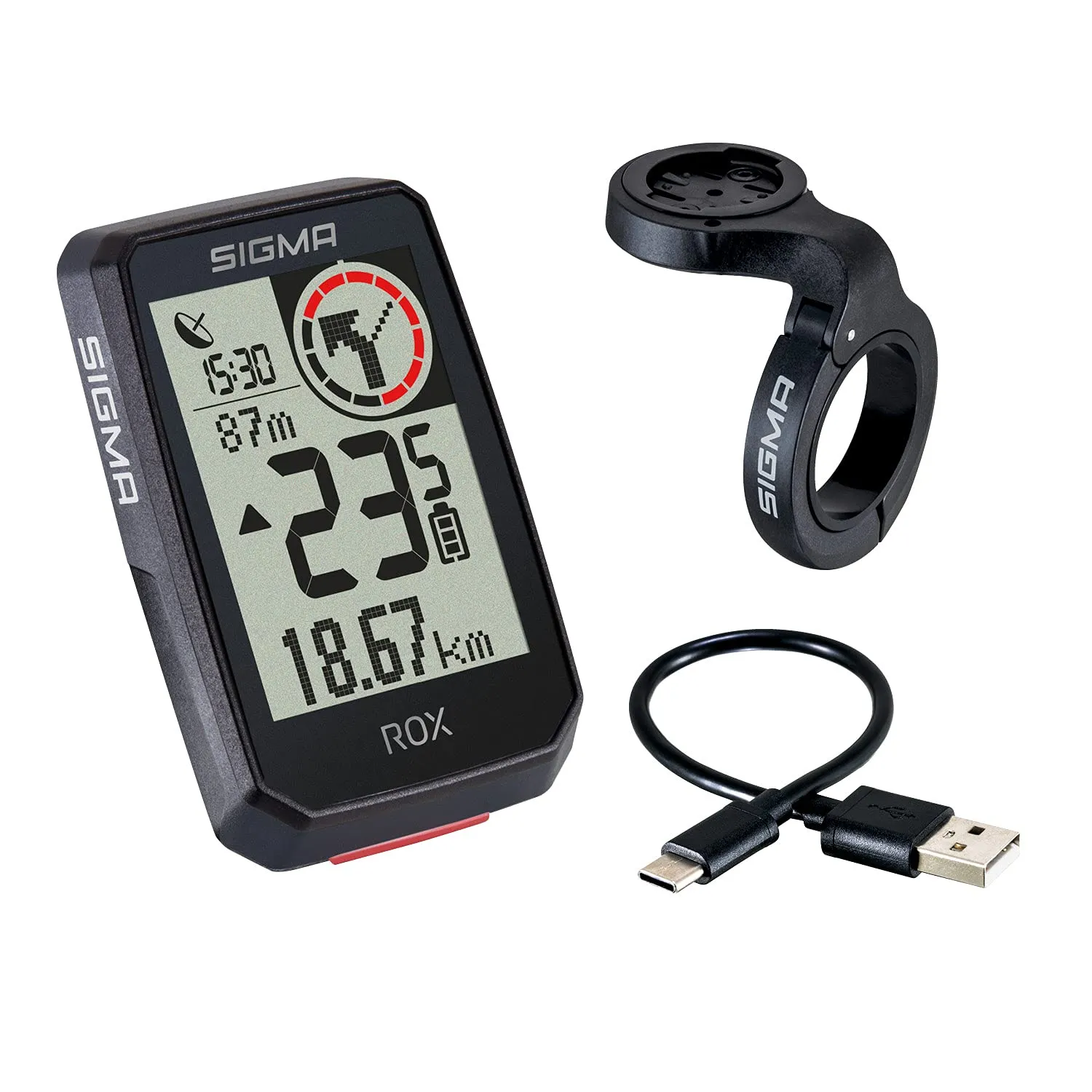 Sigma Rox 2.0 ciclocomputer GPS Top Mount Set