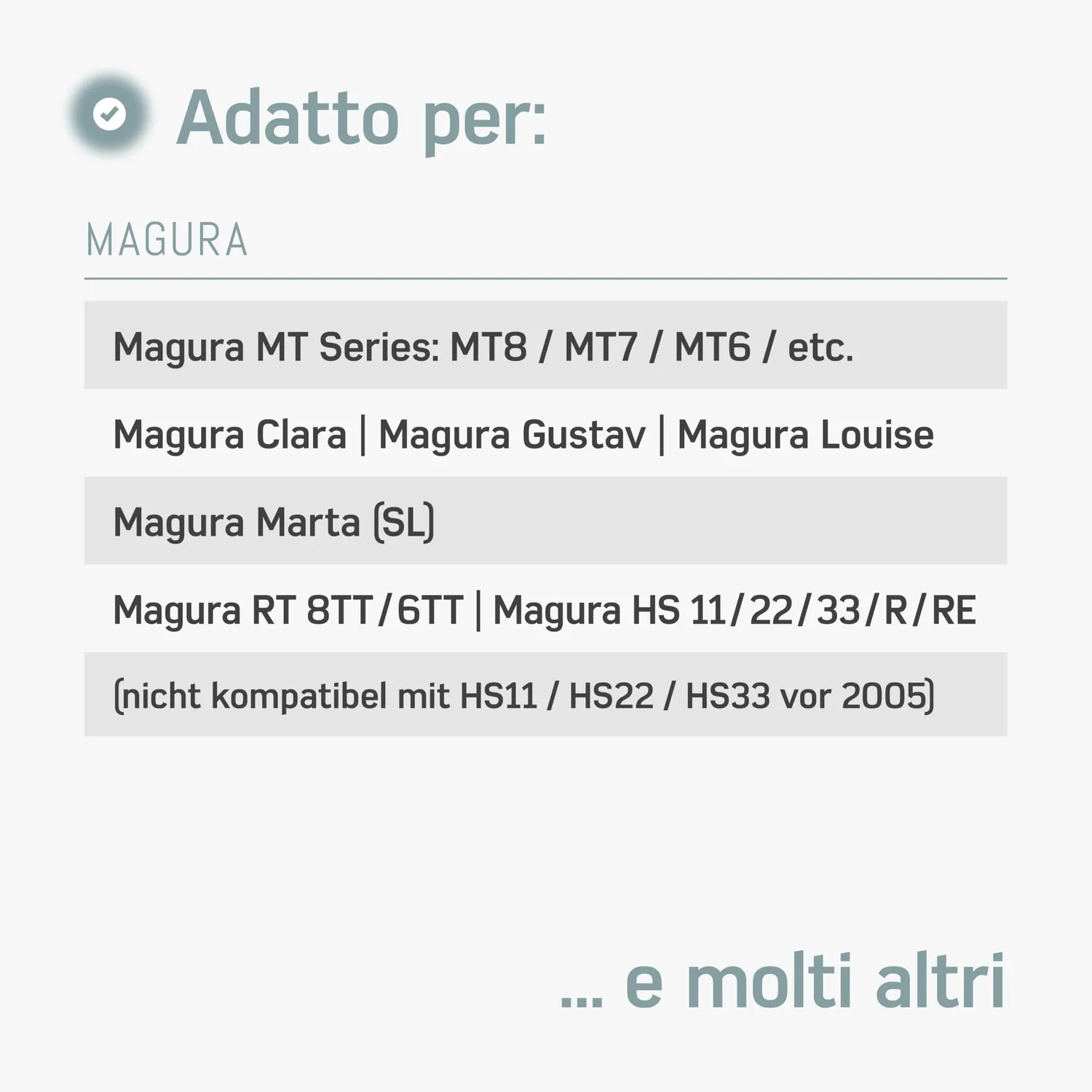 Borgen kit spurgo freni Magura idraulici