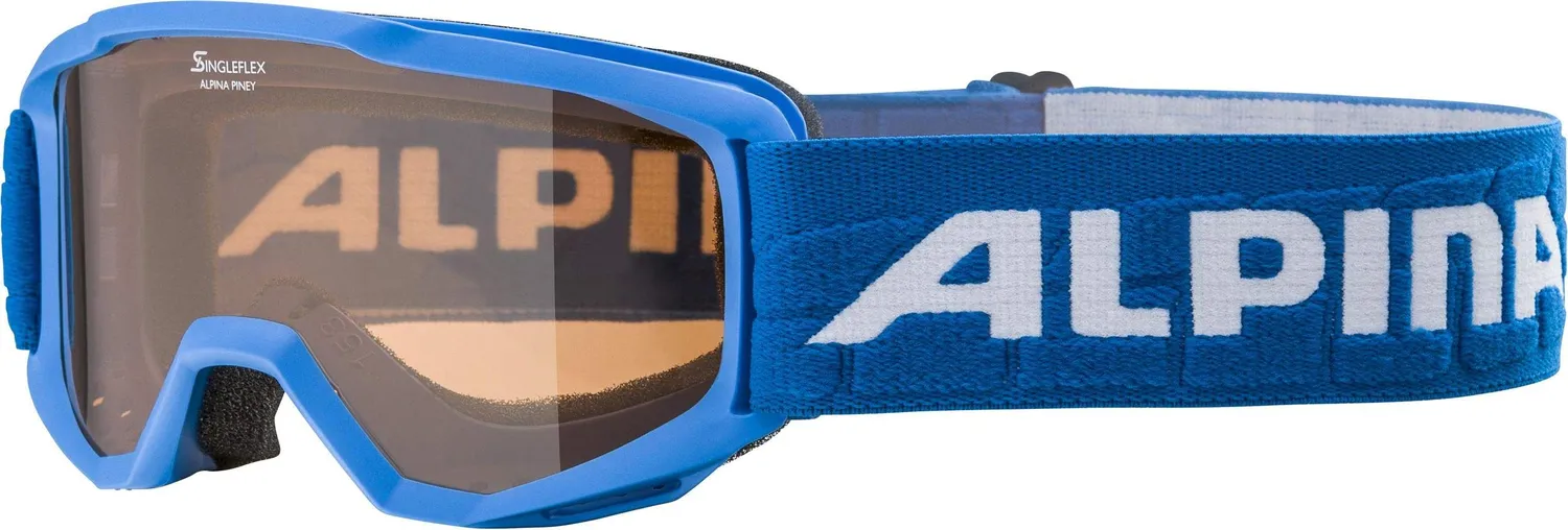 Alpina Piney Maschera Sci Bambino Nero Lente Hicon