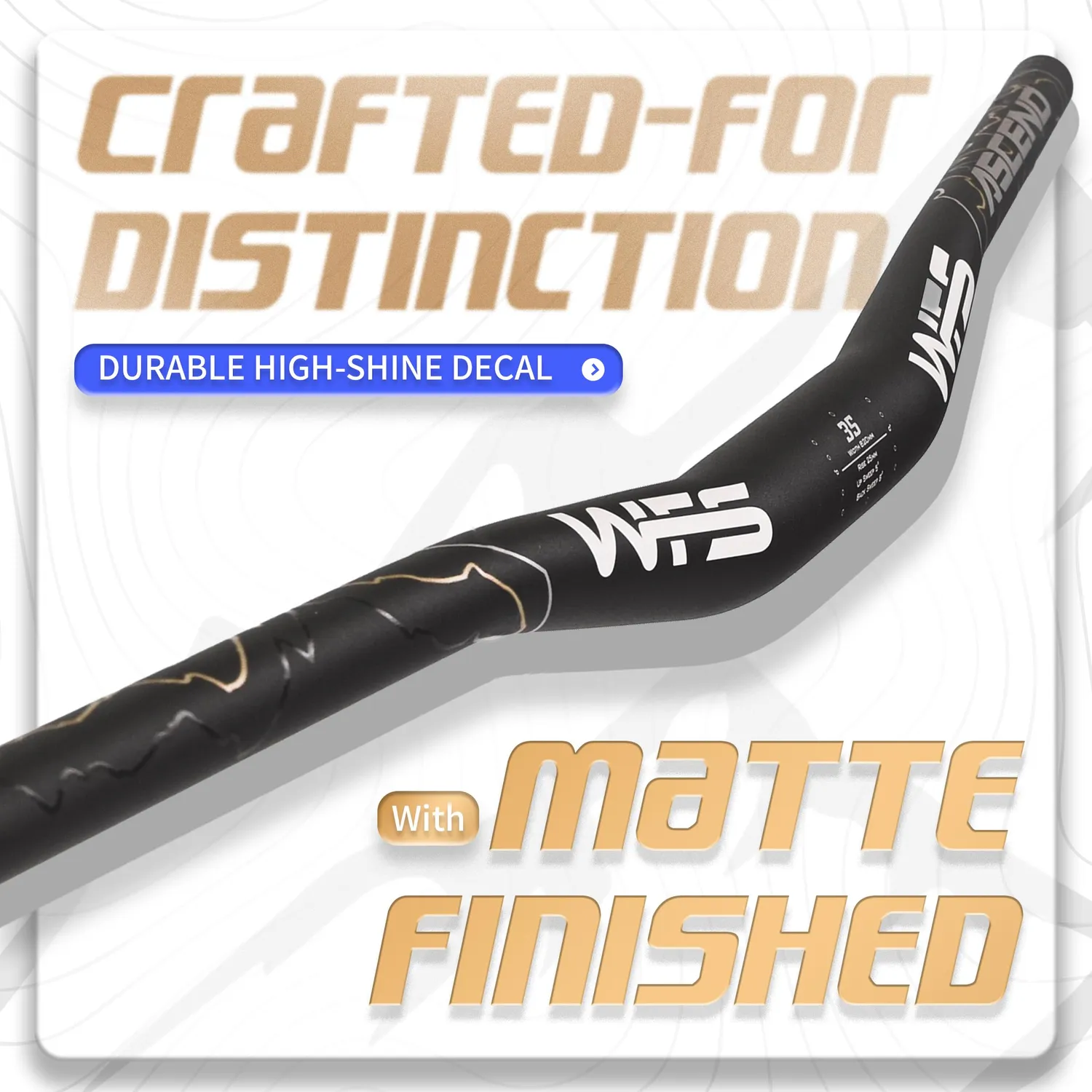 WFS Ascend manubrio MTB 35x820mm nero cashmoney