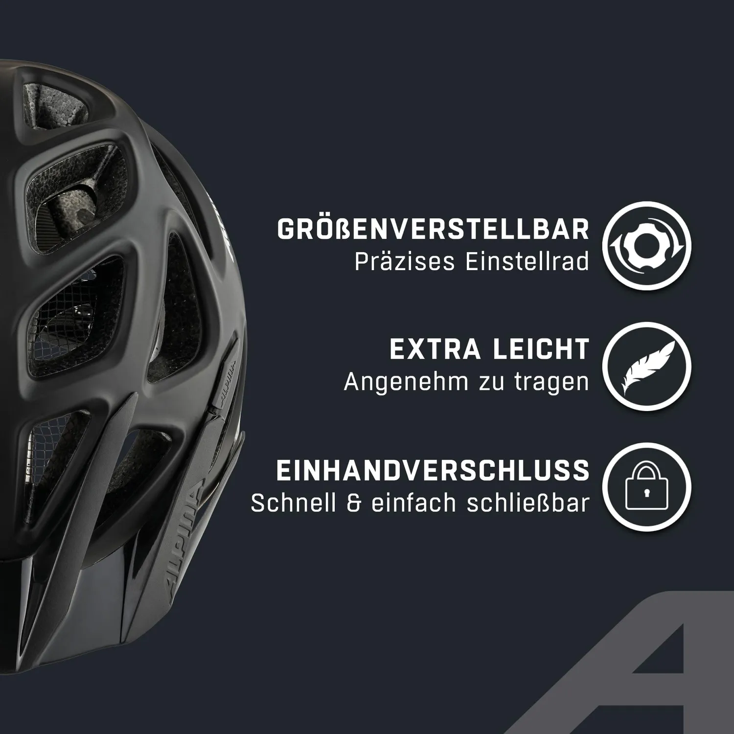Alpina Mythos casco bici unisex riflettente leggero