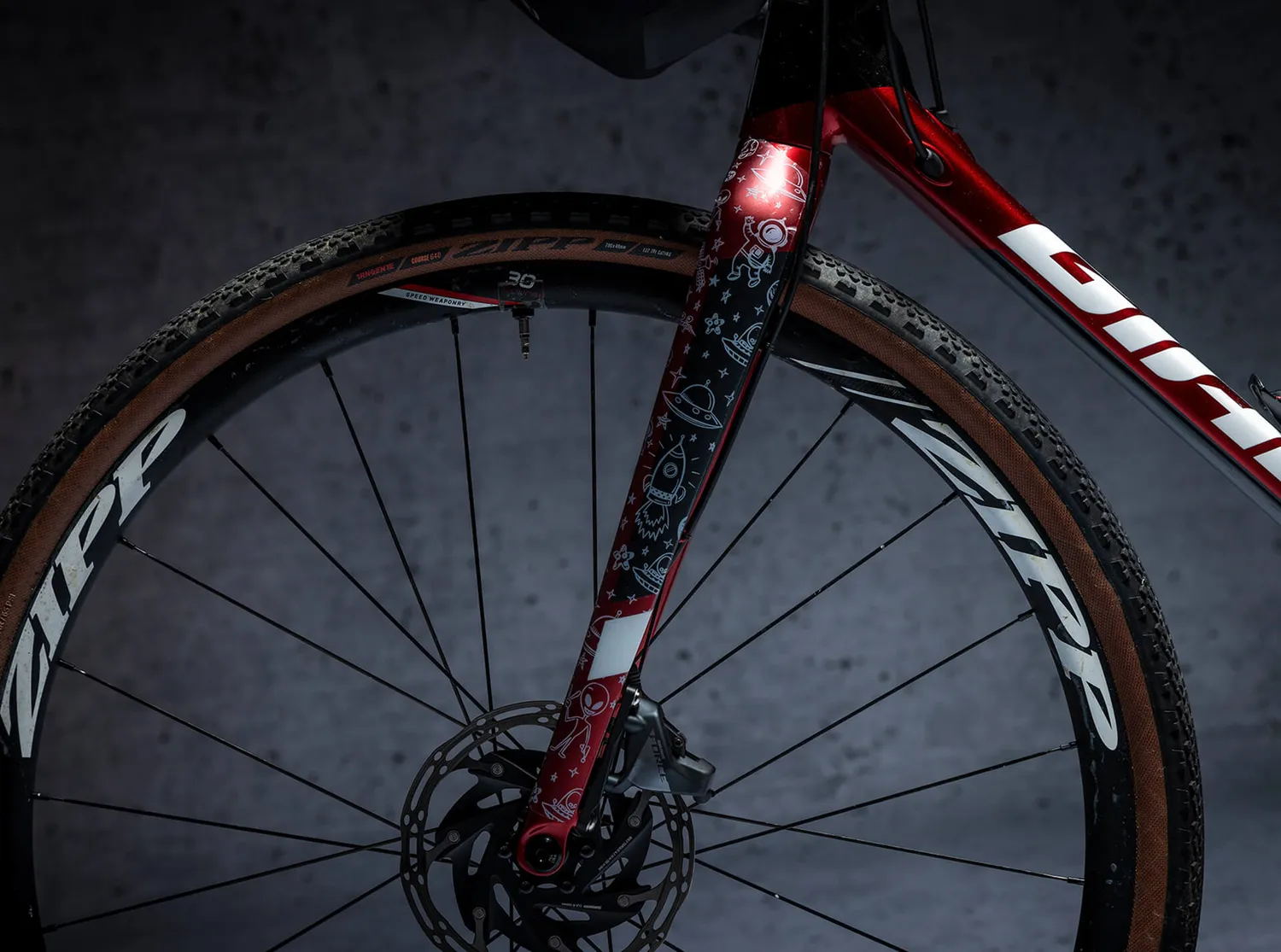 Dyedbro Space Trip protezione telaio gravel bianca
