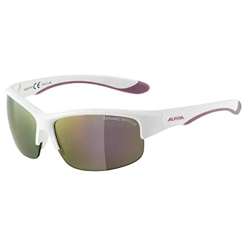 Alpina Flexxy Youth HR occhiali da sole white matt-purple specchiati