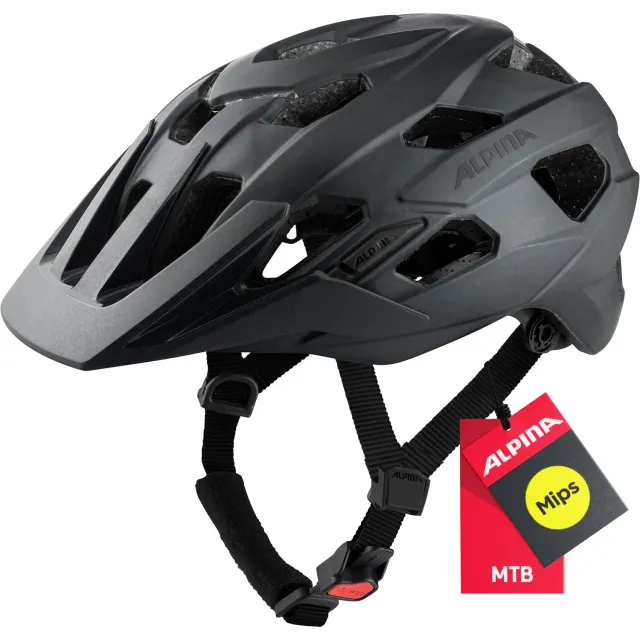 Alpina Plose MIPS casco bici 52-57 cm black matt