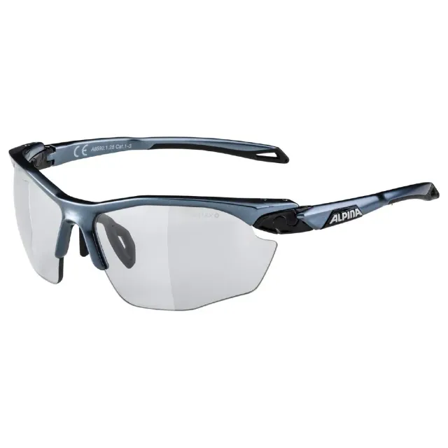 Alpina Twist Five HR VL+ occhiali bici black matt fotocromatici