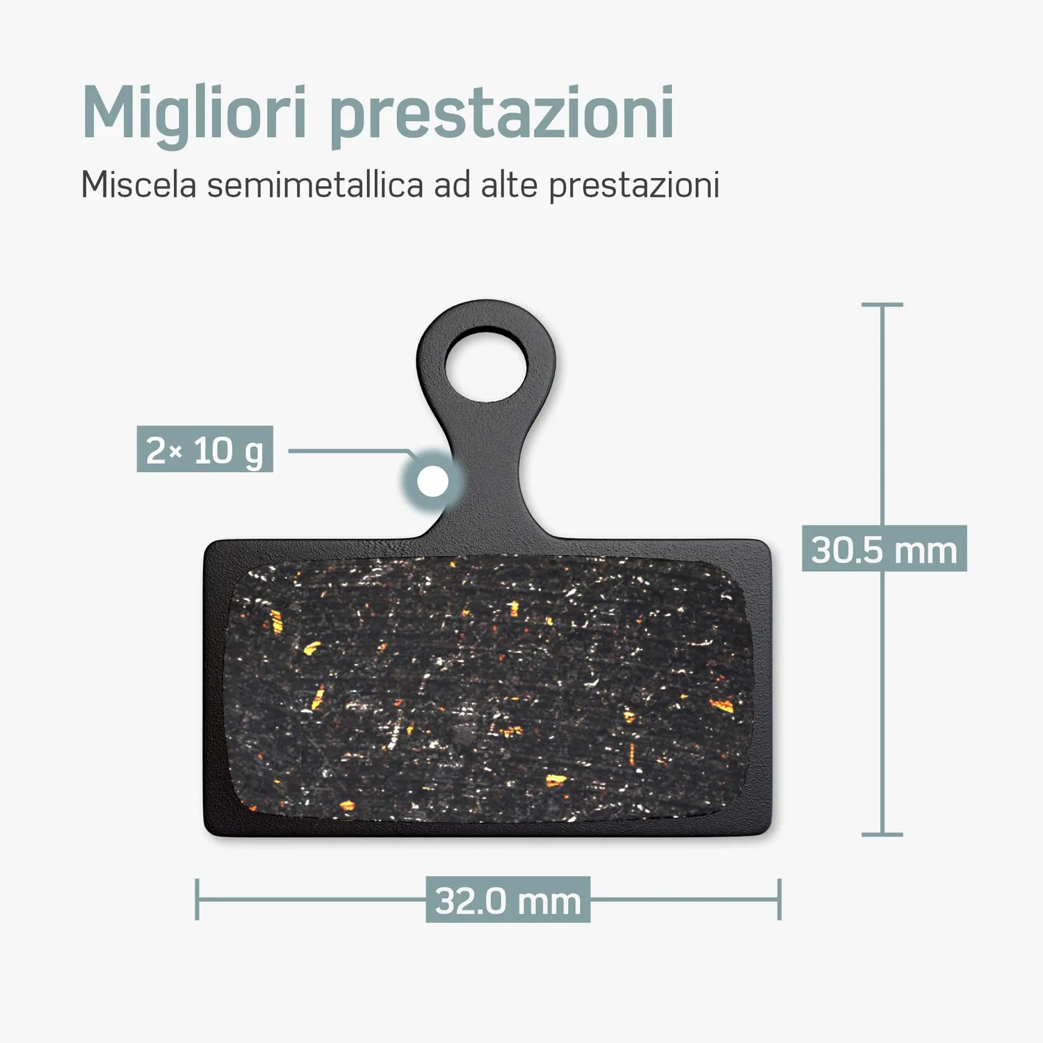 Borgen G01S pastiglie freno Shimano 2 paia resina