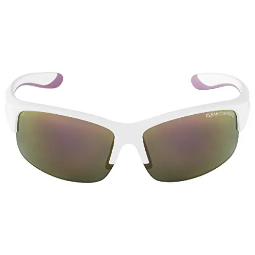 Alpina Flexxy Youth HR occhiali da sole white matt-purple specchiati