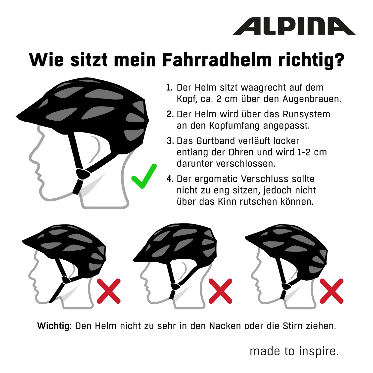 Alpina Altowatt casco strada 52-57 cm ventilato