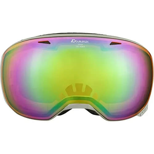 Alpina Big Horn Q-Lite maschera sci black-moongrey specchiata
