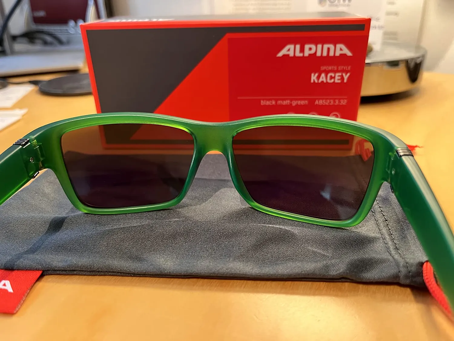 Alpina Kacey Occhiali Sole Black Matt Green Specchiati