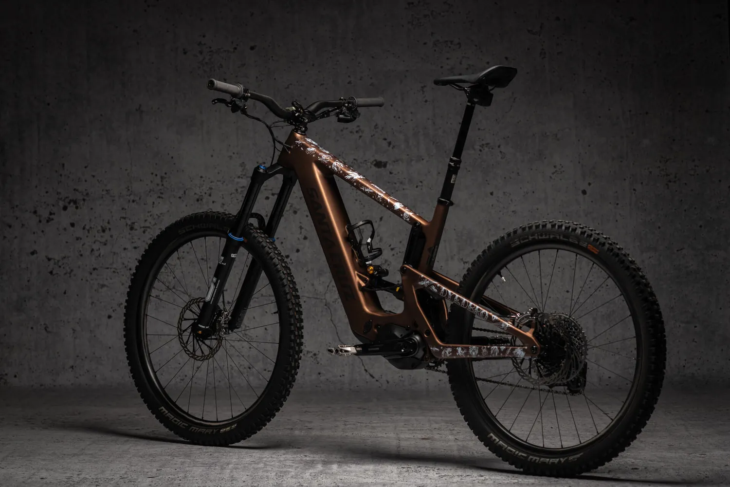 Dyedbro Old School Tattoo pellicola telaio e-bike bianco opaco