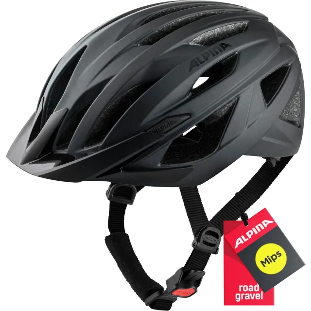 Alpina Delft MIPS casco bici 51-56 cm black matt protettivo
