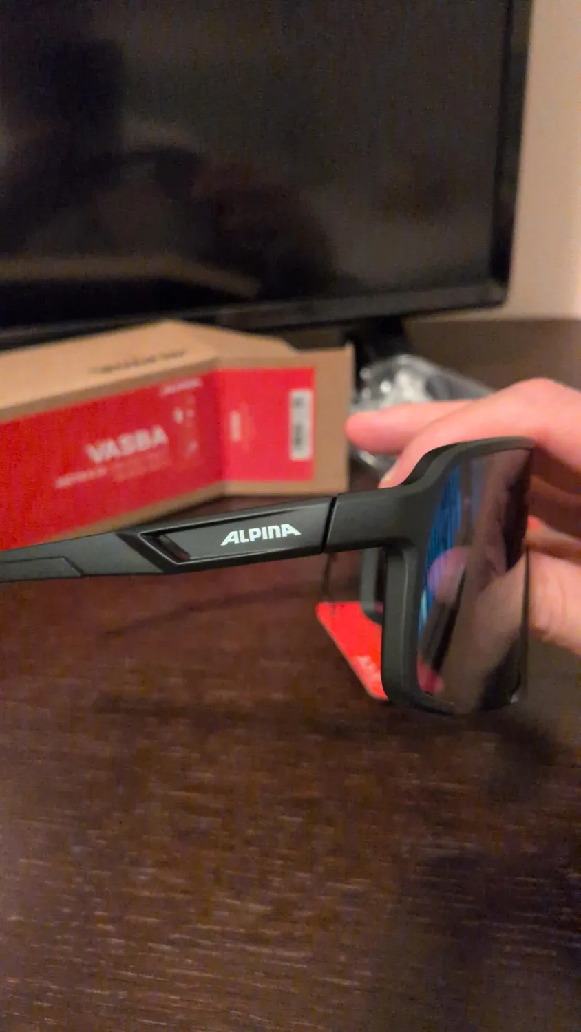Alpina Vasba occhiali sport black matt blue multifunzione