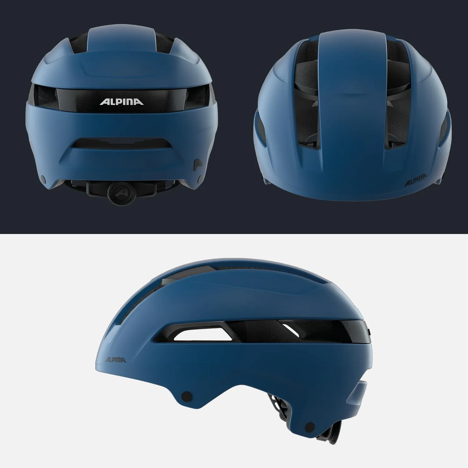 Alpina Soho Casco Bici Navy Matt Leggero