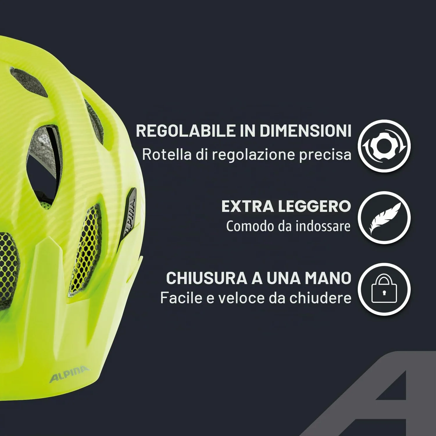 Alpina Carapax JR. Flash casco bici bambino 51-56 Be Visible