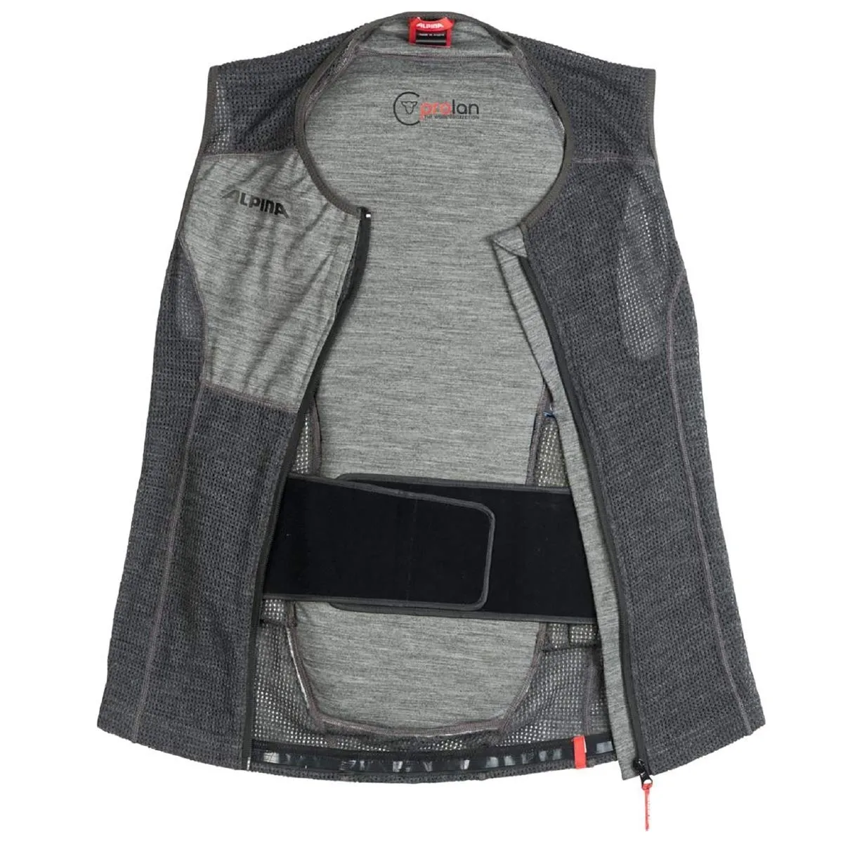 Alpina Prolan Vest paraschiena XS in lana