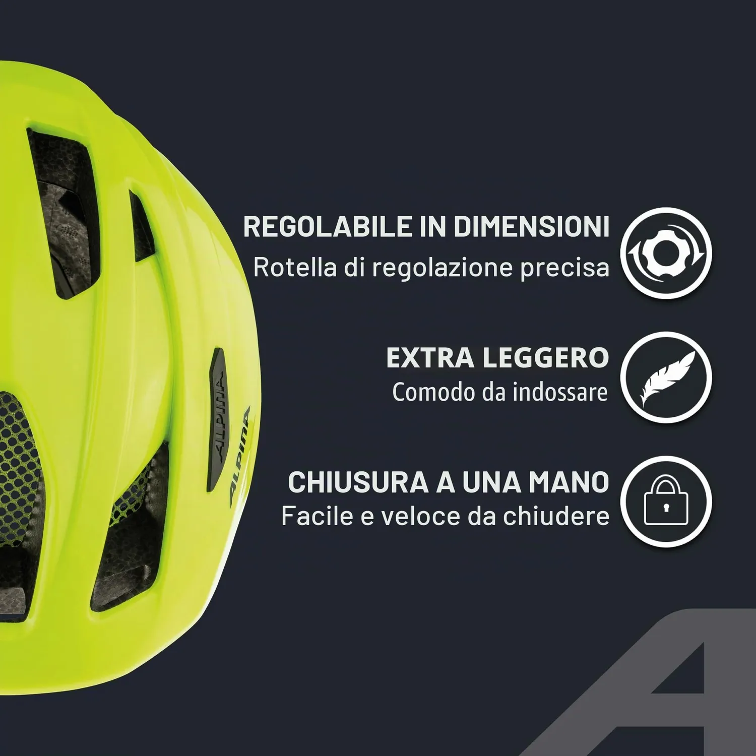 Alpina Pico Flash casco bici bambino visiera
