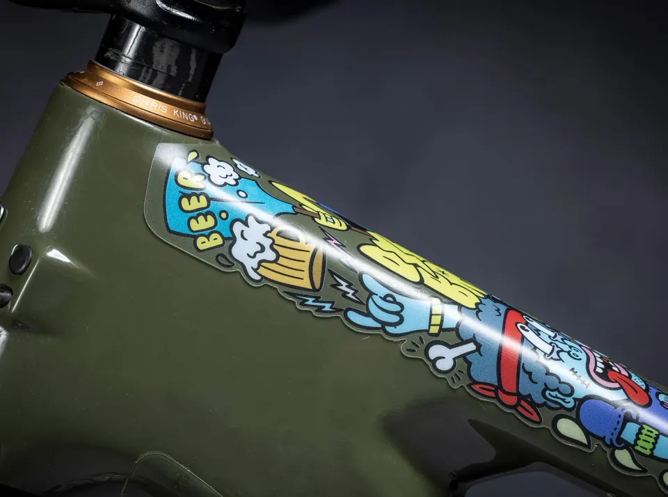 Dyedbro Juay pellicola telaio mtb colorata grafica street opaca