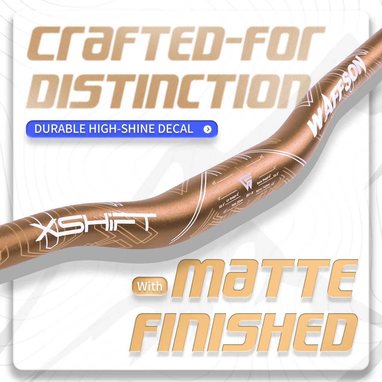 WFS Xshift 31,8x740 mm manubrio rise 25 mm Cashmoney