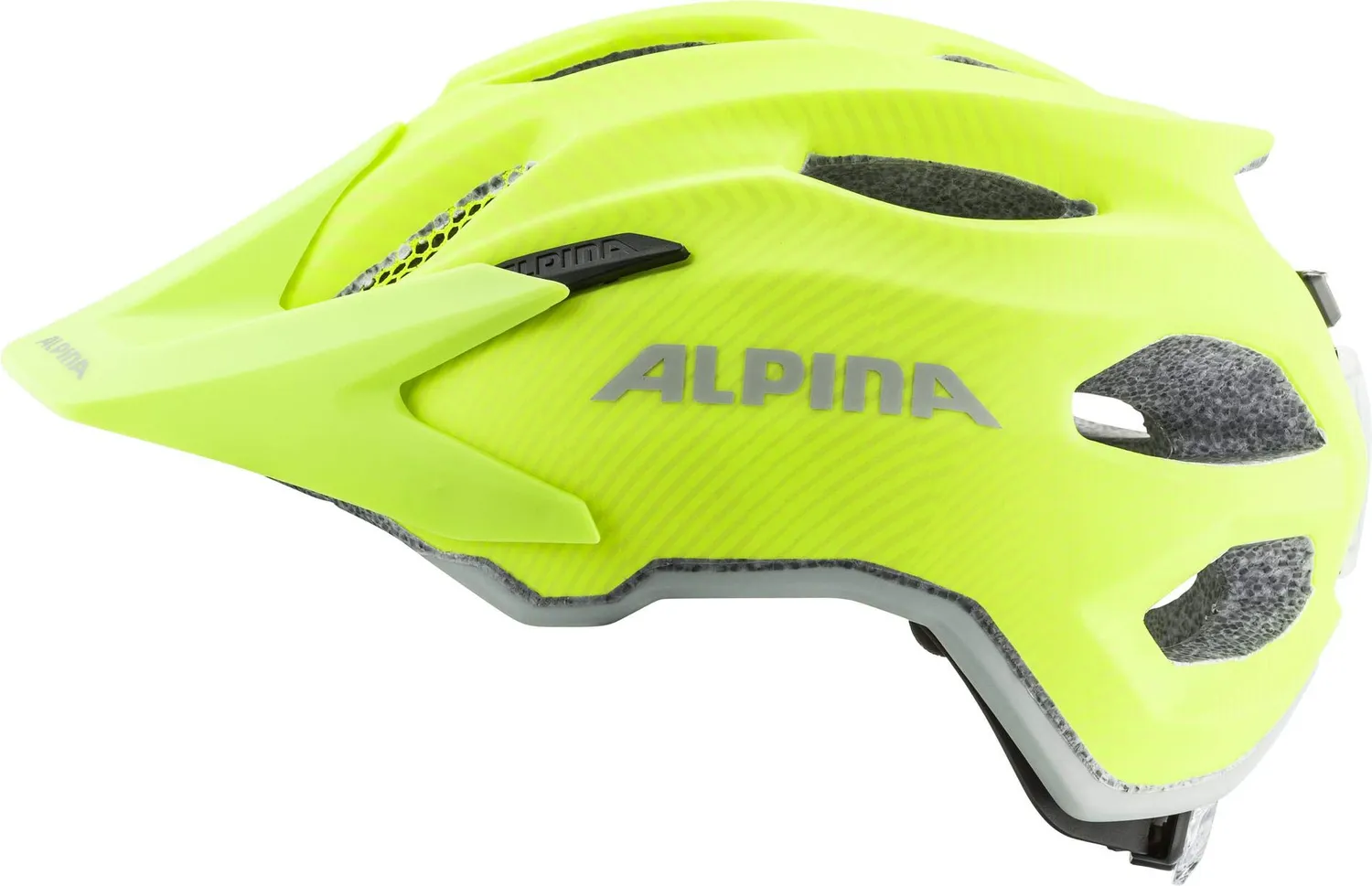 Alpina Carapax JR. Flash casco bici bambino 51-56 Be Visible