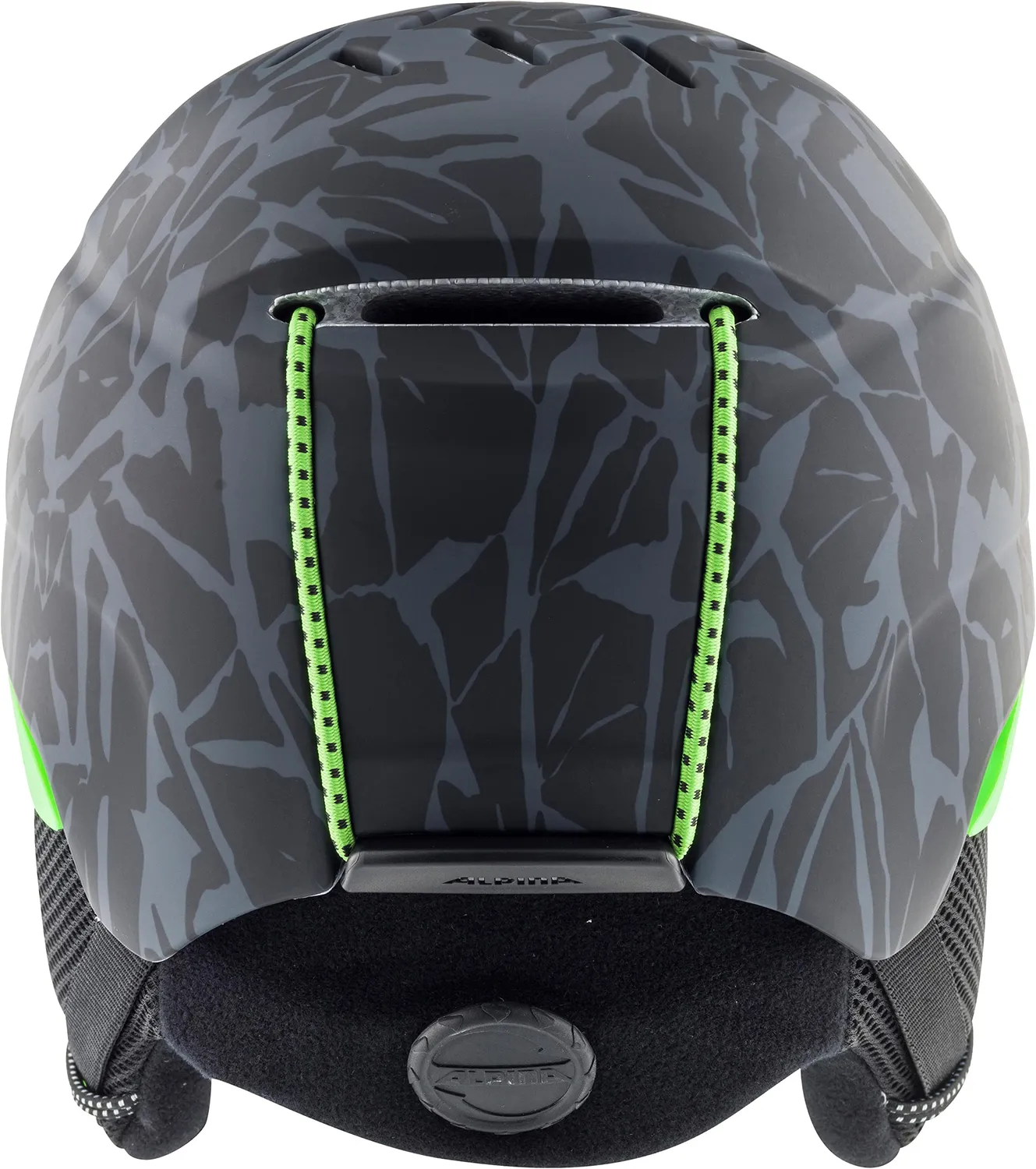 Alpina Pizi JR casco sci 51-55 cm black-green camo bimbo