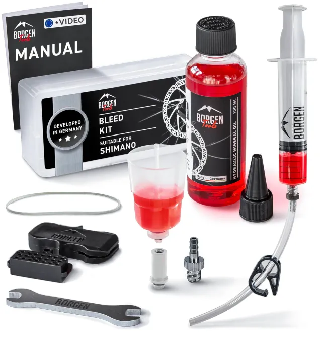 Borgen Kit Spurgo Freni Shimano olio minerale istruzioni