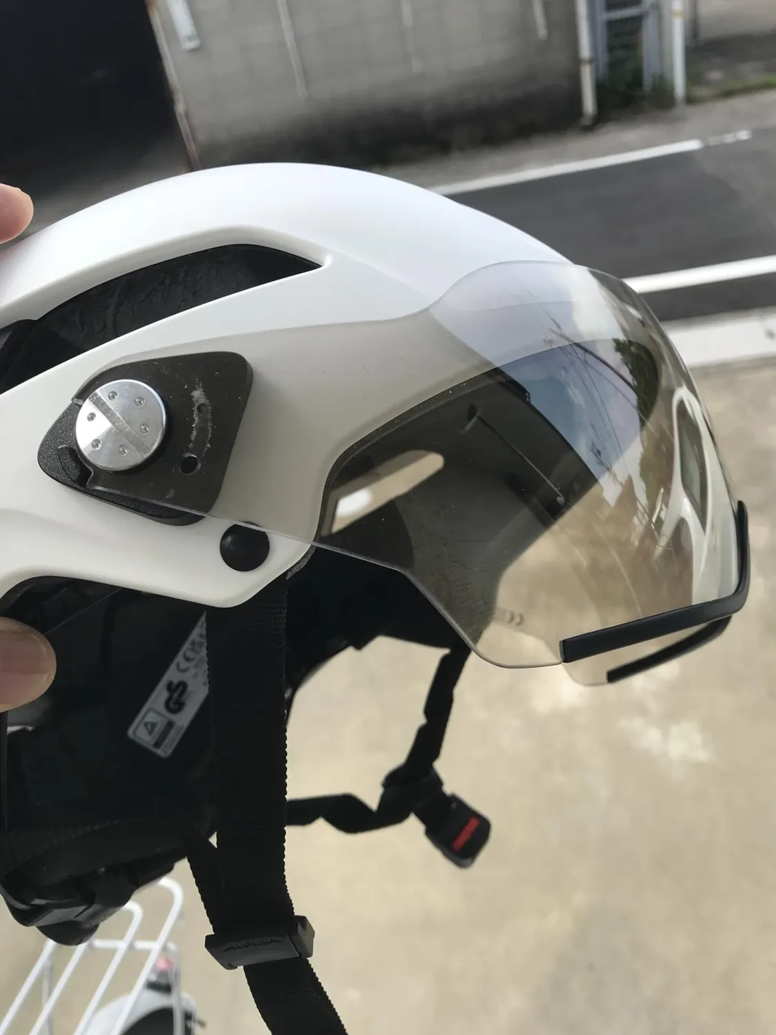 Alpina Soho Visor casco bici città white matt visiera