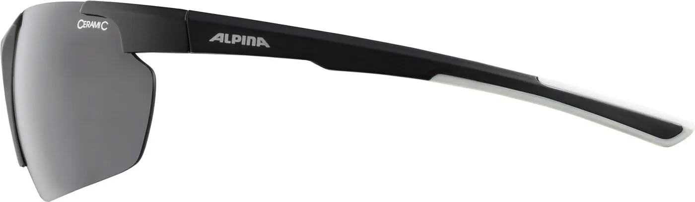 Alpina Defey HR occhiali sportivi black-white infrangibili
