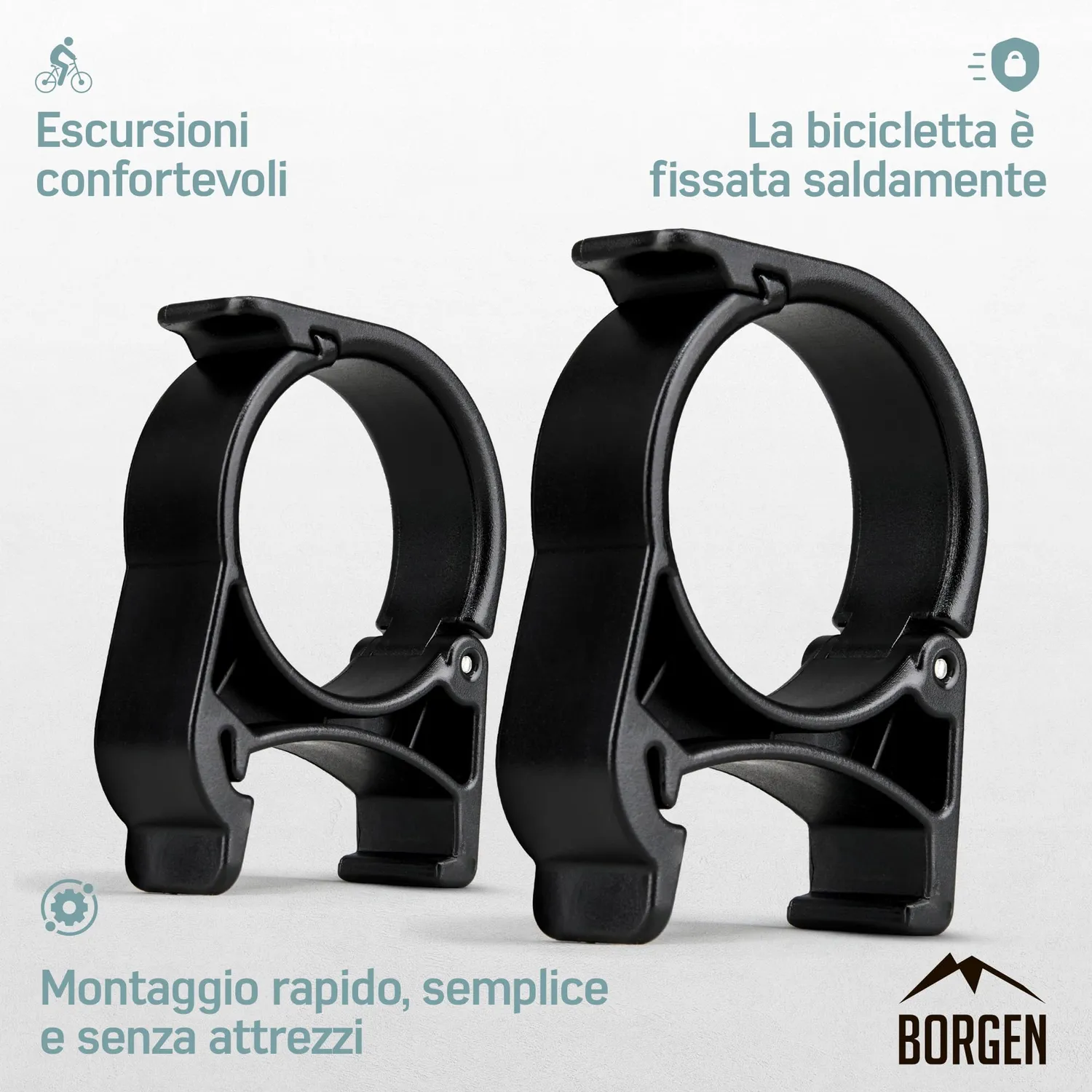 Borgen supporto bici Thule Chariot nero 14 pollici