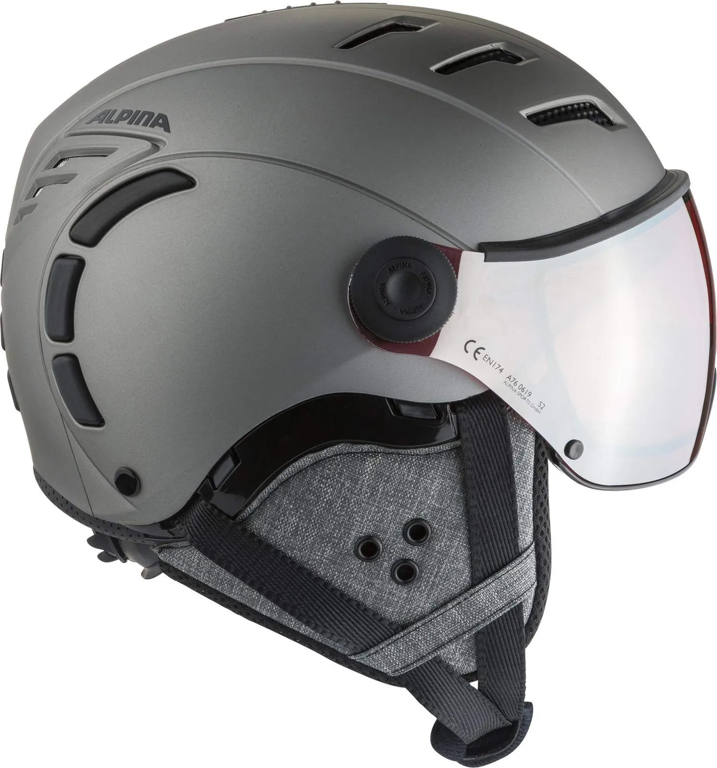Alpina Jump 2.0 QVM casco sci con visiera fotocromatica