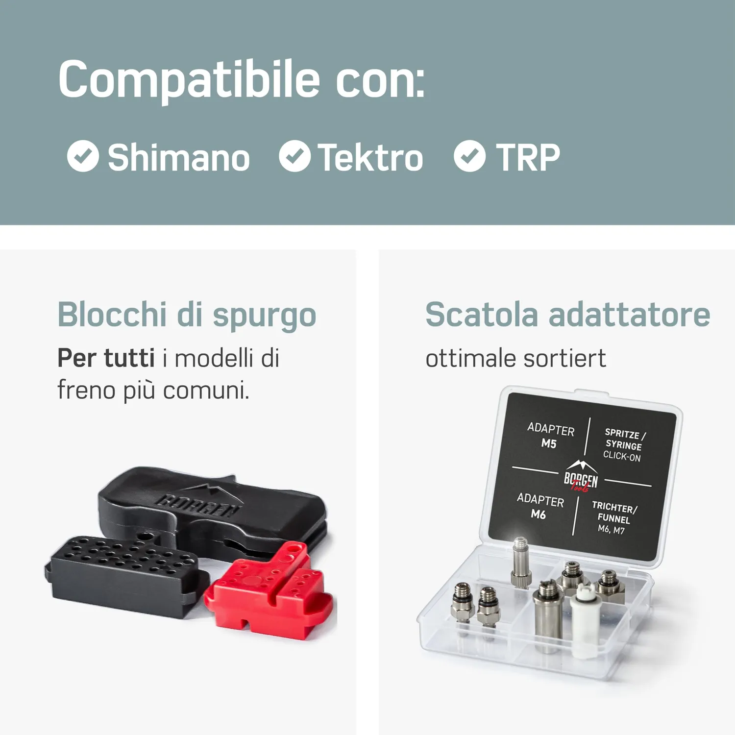 Borgen Pro kit spurgo freni disco Shimano 200 ml