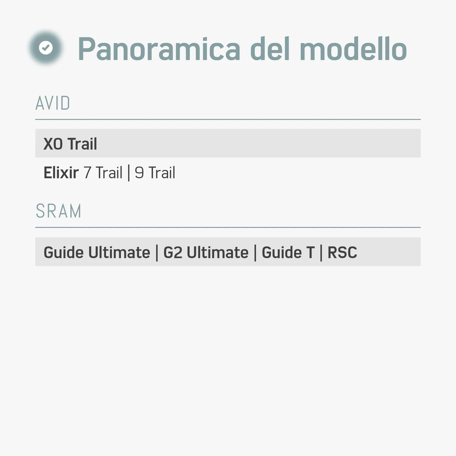 Borgen pastiglie freno bici SRAM Elixir Guide 2 paia