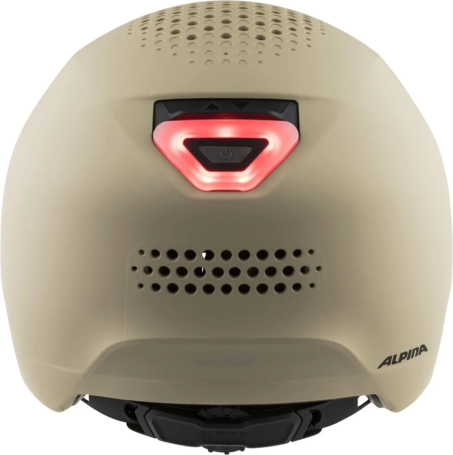 Alpina Idol casco bici off-white 52-56 con luce LED