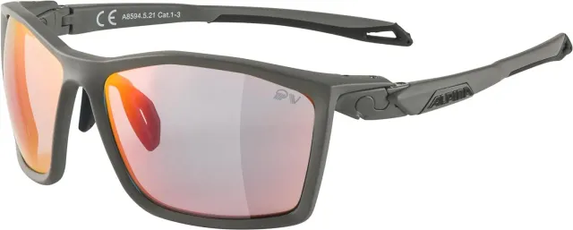 Alpina Twist Five QV occhiali grigio luna fotocromatici
