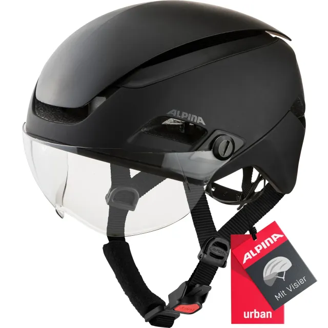 Alpina Altona V casco bici 57-62 cm black stealth visiera