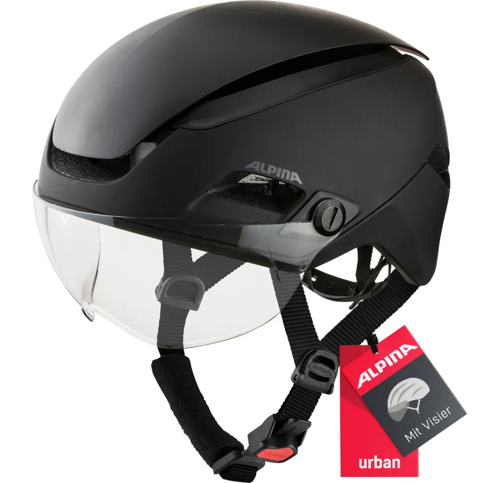 Alpina Altona V casco bici 57-62 cm black stealth visiera