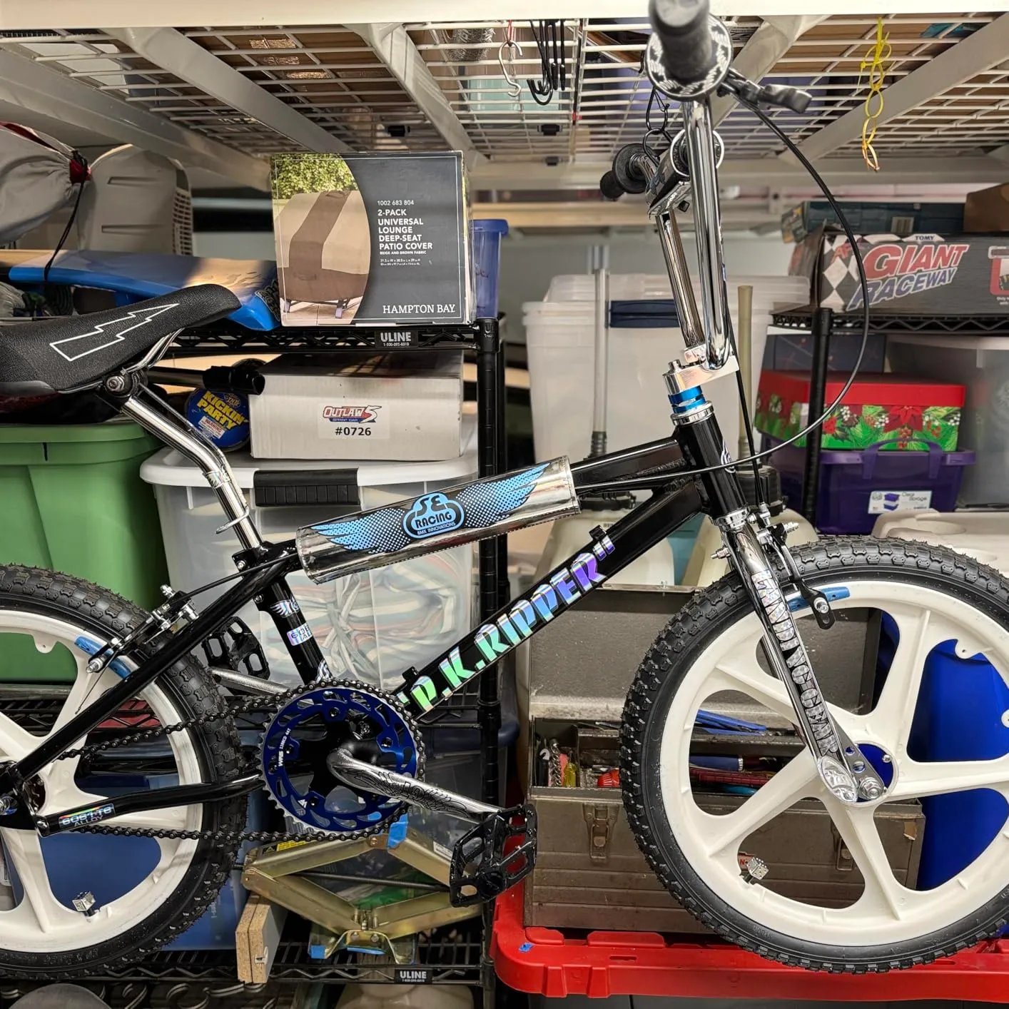 WFS Helix 44T corona bici single speed blu alluminio