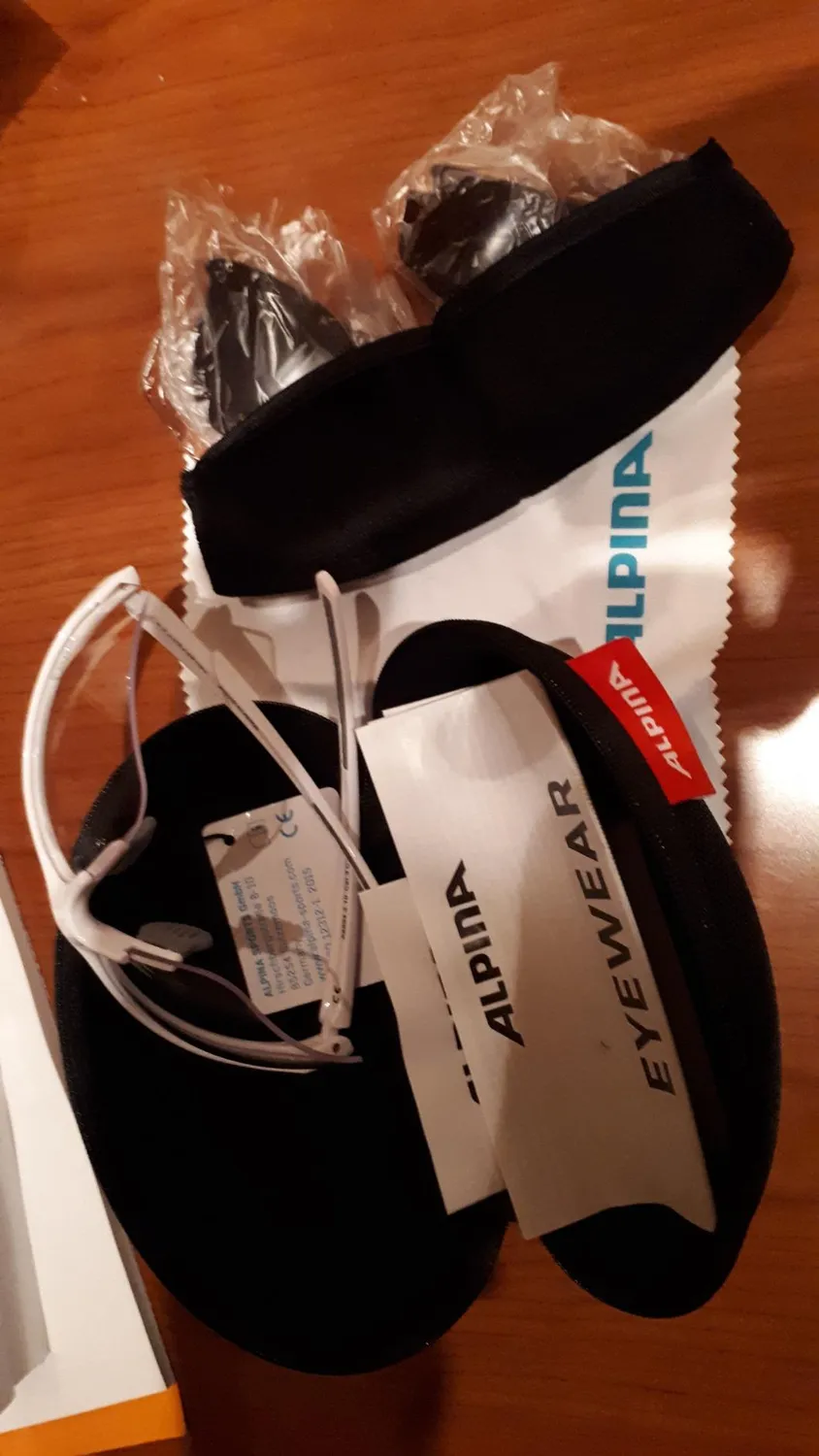 Alpina Tri-Effect 2.0 occhiali sportivi black matt 3 lenti