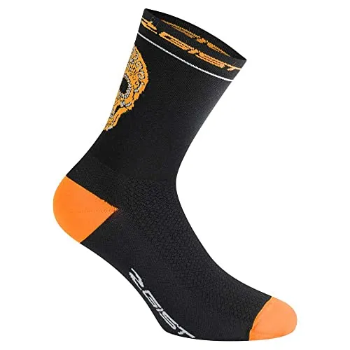 Gist Skull calzini ciclismo 36-39 arancio antibatterici