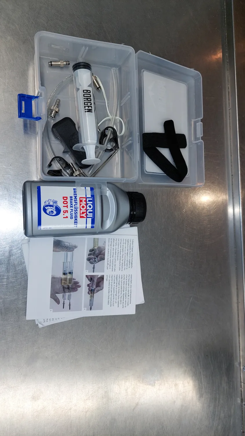 Borgen kit spurgo freni disco Avid SRAM DOT 5.1