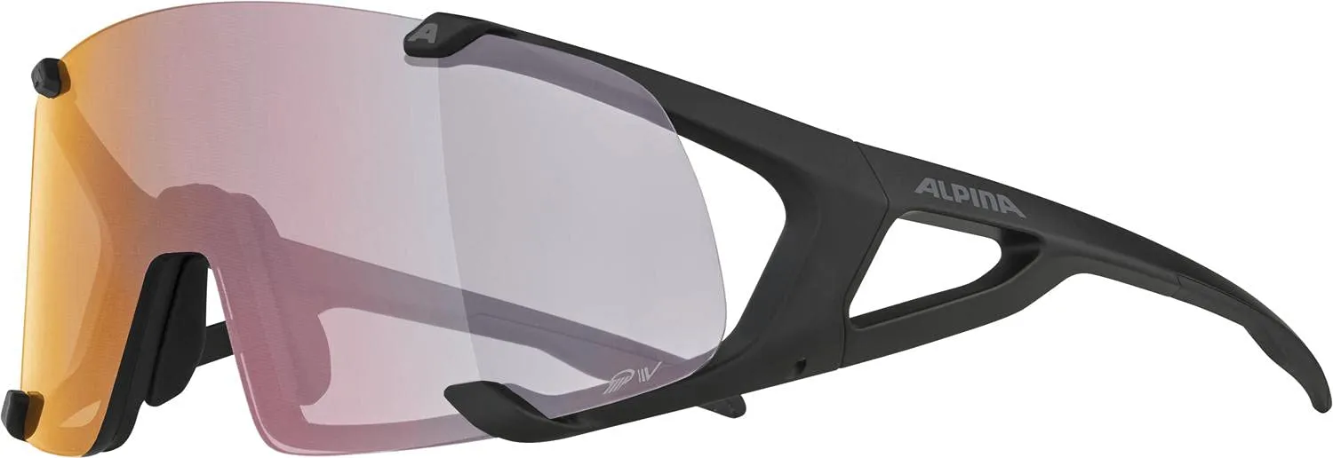 ALPINA Hawkeye S QV occhiali sportivi black matt fotocromatici