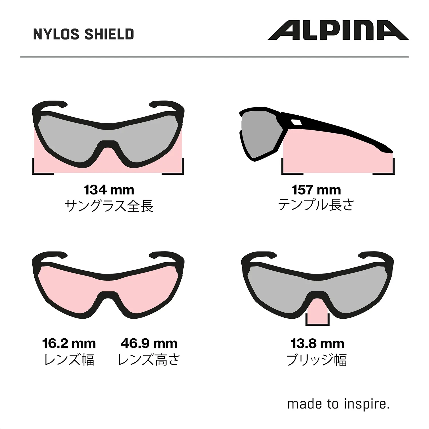 Alpina Nylos Shield occhiali bici lente panoramica