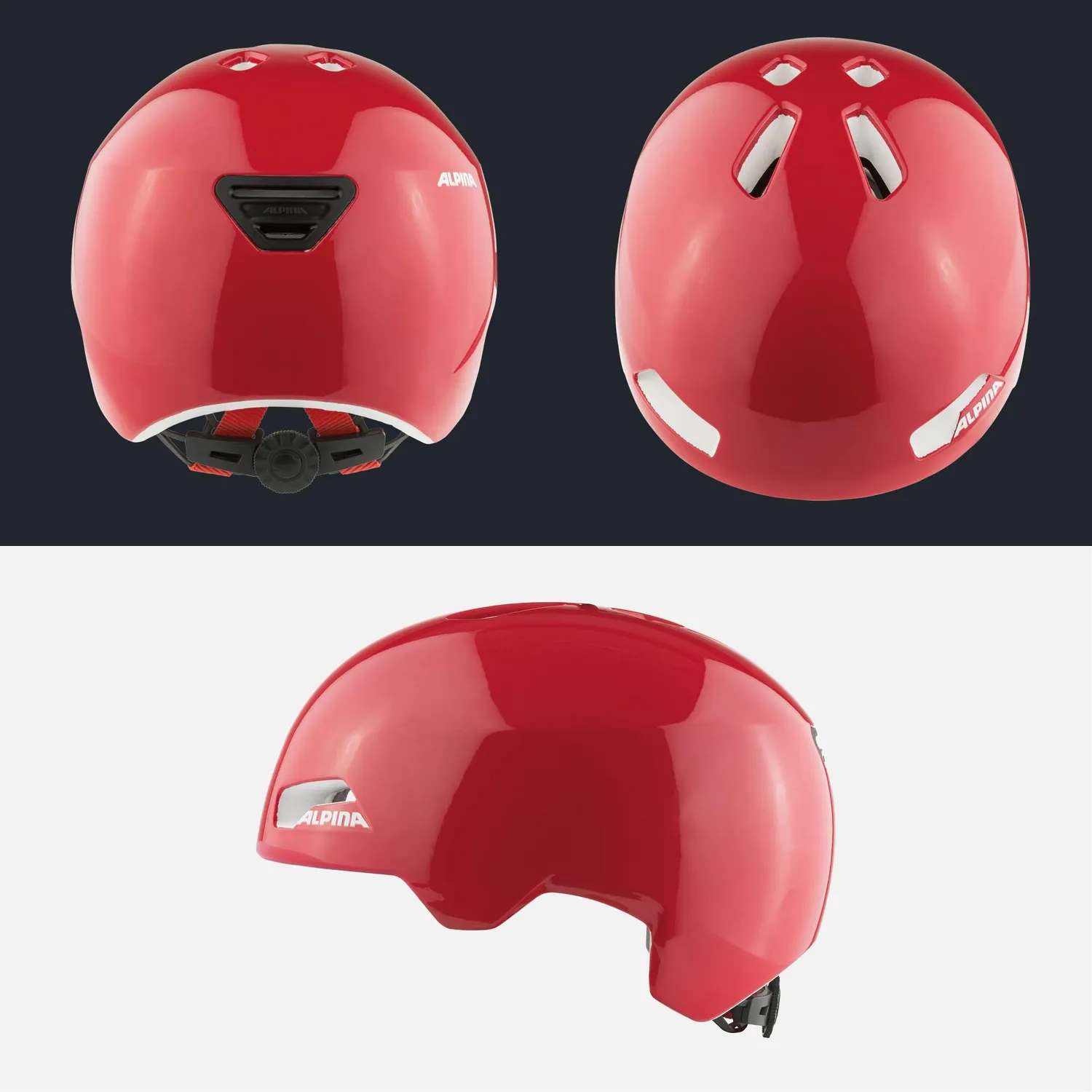 Alpina Hackney casco bici bambino ventilato